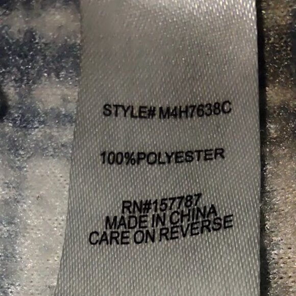 INNER CIRCLE SHIRT FLEECE BLUE WHITE BROWN PLAID FRONT BUTTON FRINGE HEM SIZE S - Picture 9 of 13